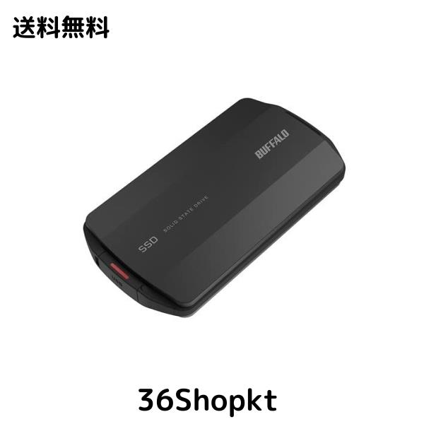 バッファロー SSD-PHP500U3-BA [PC対応 USB3.2A/C対応 SSD 500GB ブラック]