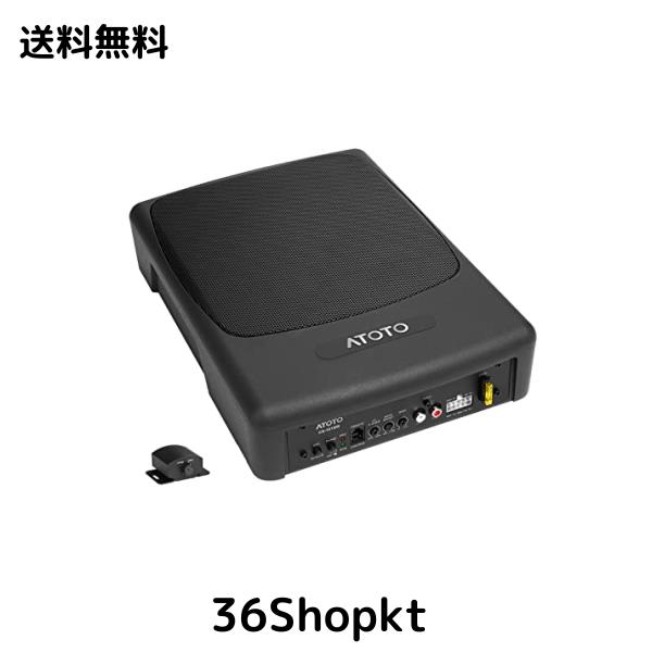 ATOTO CS-101SW 10inch(25cm) 薄型 パワードサブウーファー 車載用、アンプ内蔵アンダーシートサブウーファー、400ワットのピークパワーの通販は