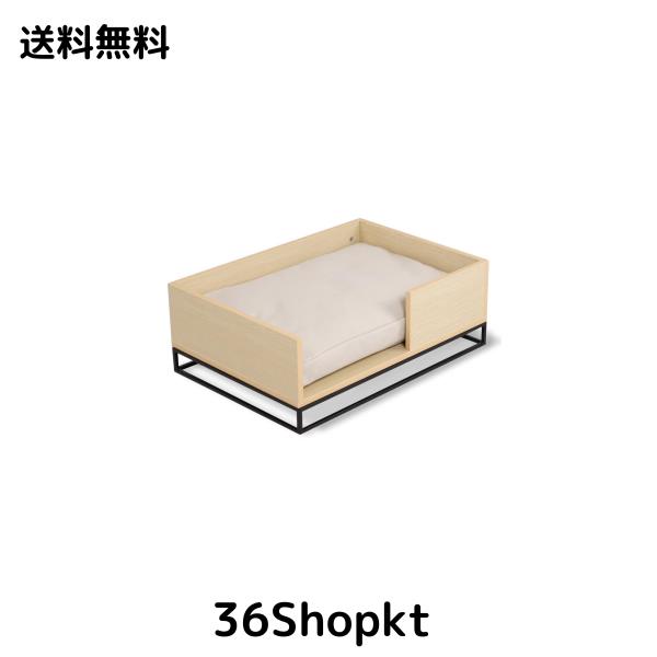 PETTO(ペットと) ペット用ベッド 汚れに強い 犬用 猫用 木製 撥水 頑丈 カバーリング ナチュラル ブラック ケビン 関家具 382213の通販は 21,636円