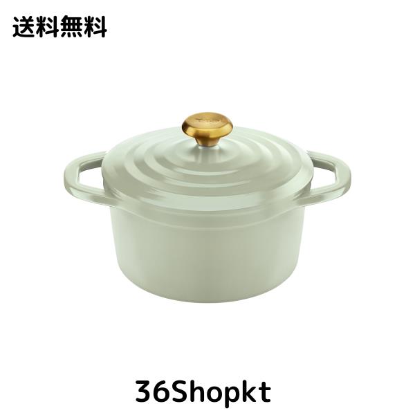 ティファール ココット鍋 20cm 両手鍋 無水調理 鋳物なのに軽くて使いやすい IH ガス火対応 PFOAなどの有害物質不使用 こびりつきにくさ