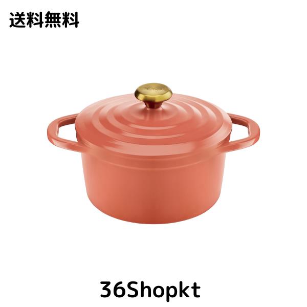 ティファール ココット鍋 24cm 両手鍋 無水調理 鋳物なのに軽くて使いやすい IH ガス火対応 PFOAなどの有害物質不使用 こびりつきにくさ