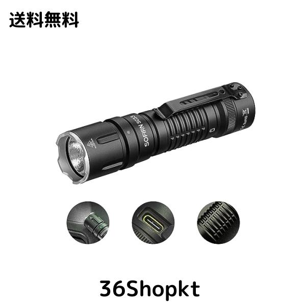 sofirn SC33 強力 LED懐中電灯 高輝度 5200ルーメン USBC充電式 7つ点灯モード ポケットクリップ IP68防水 高耐久性 小型 防災 アウトドの通販は 7,067円