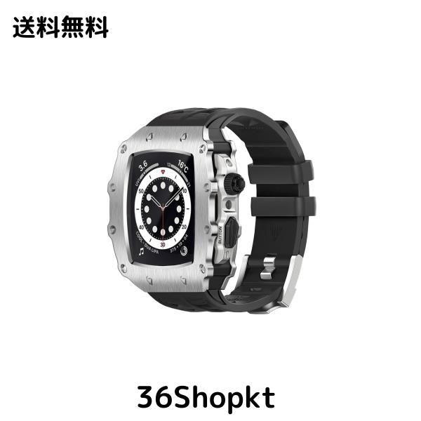 AHNHSKY Apple Watch ケース 45mm | 44mm バンド カバー 耐衝撃 傷防止 スポーツバンド アップルウォッチ バンド iWatch Series 9/8/7/SE