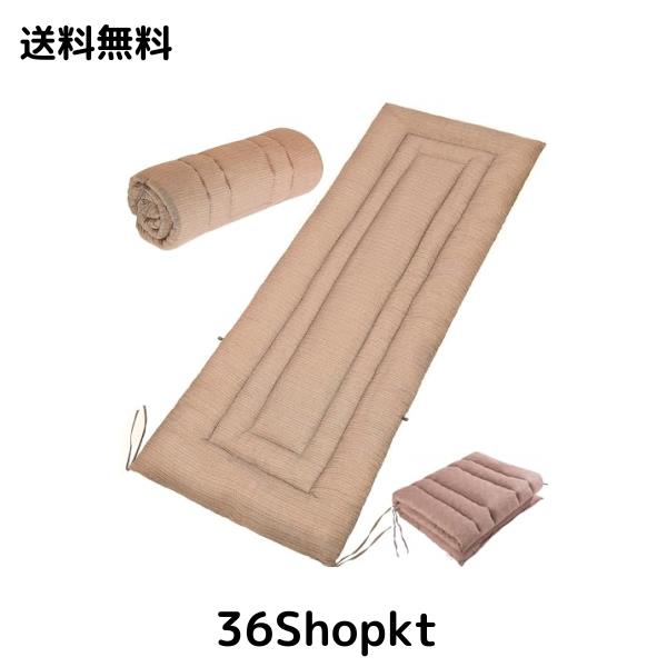 シングル 敷きふとん しじら織り 綿100％ さらさら ごろ寝マット 軽量 肌に優しい 吸汗 速乾 うたた寝 車中泊 洗える 長座布団の通販は 6,174円