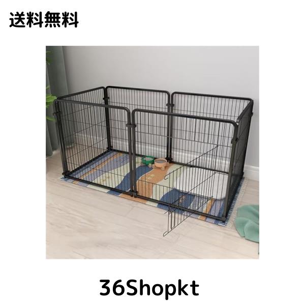ペットフェンス ペットサークル ドア付き 室内 屋外 置くだけ 柵 自立