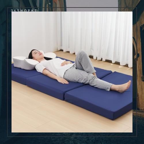 HOMFINE 高反発マットレス ダブル 三つ折り 極厚10cm おりたたみマットレス 高反発 ベットマット 敷き布団 凹凸加工 体圧分散 程良い硬さの通販は