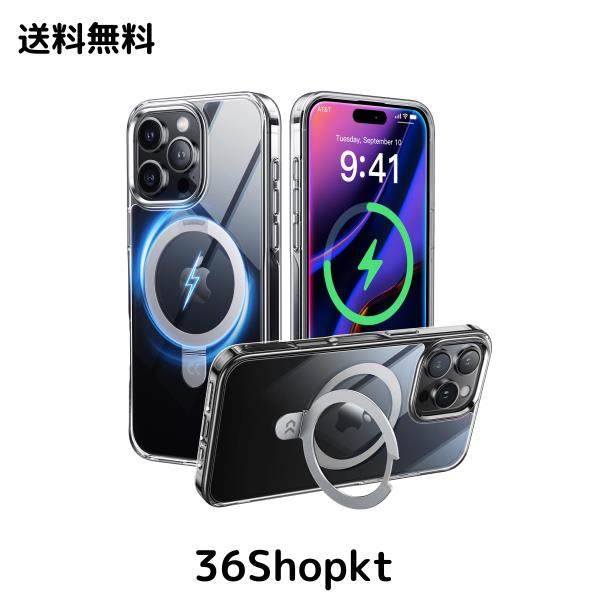 【極々透明感！内蔵4in1スタンド】CASEKOO iPhone 16 Pro 用ケース クリア 米軍規格保護 フィット感 MagSafe対応 最大25W急速充電対応 内の通販は 6,807円