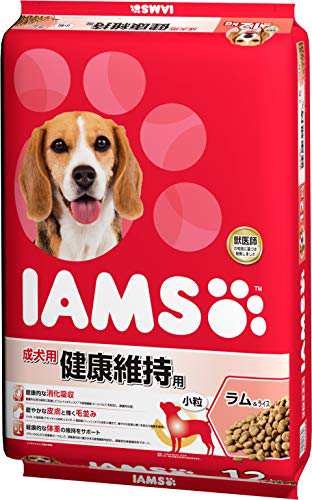 アイムス (IAMS) ドッグフード 成犬用 健康維持用 小粒 ラム＆ライス 12kg