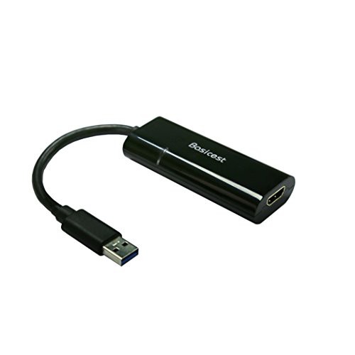 Basicest USB 3.0 to HDMI グラフィック 変換 アダプター ケーブル Displaylink チップ使用 Win10対応【相性保証付き】