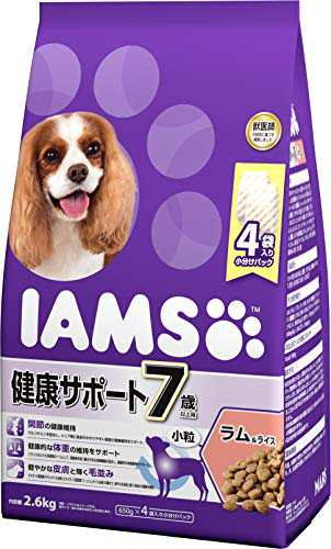 アイムス (IAMS) ドッグフード 7歳以上用 健康サポート 小粒 ラム＆ライス シニア犬用 2.6キログラム (x 1)