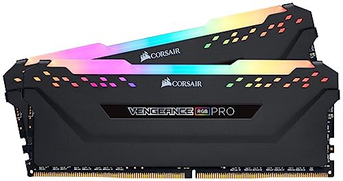 CORSAIR DDR4-3200MHz デスクトップPC用 メモリモジュール VENGEANCE RGB PRO シリーズ 16GB [8GB×2枚] CMW16GX4M2C3200C16