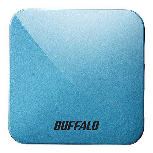 バッファロー BUFFALO 無線LAN親機 11ac/n/a/g/b 433/150Mbps トラベルルーター ターコイズブルー WMR-433W2-TB【iPhone13メーカー動作確