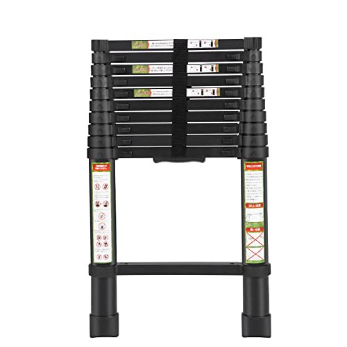 RIKADE 伸縮はしご 耐荷重150kg 軽量 持ち運びやすい 折り畳み 伸縮梯子 多機能アルミはしご 自動ロック スライド式 伸縮自在 梯子 室内の通販は