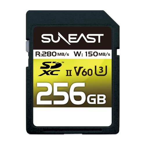 SUNEAST SDXCカード 256GB UHS-II V60 最大280MB/s U3 4K UHD ULTIMATE PRO プロフェッショナル メモリーカード SE-SDU2256GB280