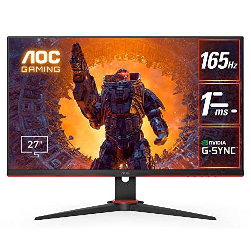 AOC ゲーミング液晶モニター 27G2SPE/11 (27インチ/フルHD/IPS/HDMI/DisplayPort/165Hz/応答速度1ms/HDRエフェクトモード/G-SYNC Compatiの通販は 18,822円