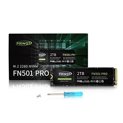 Fikwot FN501 Pro 2TB NVMe SSD M.2 2280 PCIe Gen3 x4 内蔵 SSD グラフェン冷却ステッカー付き 最大 3500MB/s SLC キャッシュ 3D NAND Tの通販は
