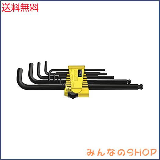 Wera(ヴェラ) 05021728001 | 950PKL/13SZN ボールポイントヘックスキーセット 黒 インチサイズ0.05~3/8 【日本正規輸入品】