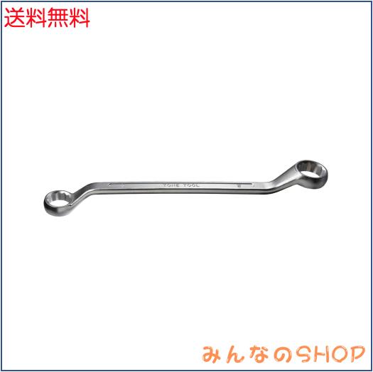 トネ(TONE) ロングめがねレンチ(45°) HPM45-3236 二面幅32×36mm グレー