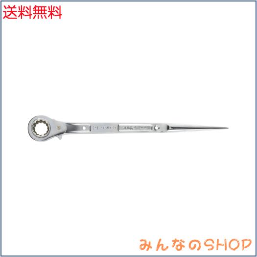 トップ工業 (TOP) ステンレス ラチェットレンチ 17x21？ 直シノ 鍛造品 鳶道具 SRM-17x21 燕三条 日本製