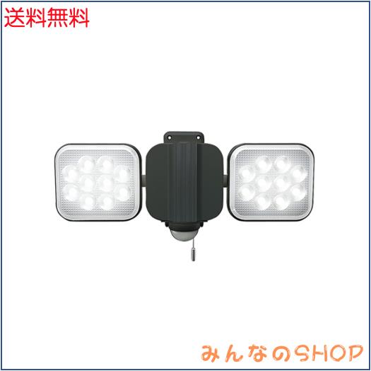 ムサシ(MUSASHI) RITEX フリーアーム式LEDセンサーライト(12W×2灯) 「コンセント式」 防雨型 LED-AC2024