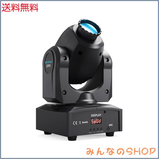BETOPPER 一こまともし火 公演ともし火 LED 回転させる 8色 ムービングライト 9/11通信路 DMX512 /サウンドアクティベートDJ Party Light for/