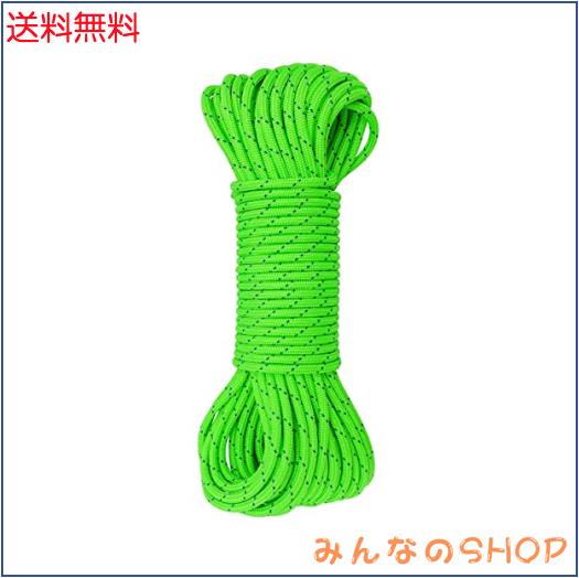 GM CLIMBING CE UIAA 認証 ダブルブレード構造 6mm アクセサリーコード ポリエステル製 30.5Mカット フロレセンスグリーンの通販は 6,344円