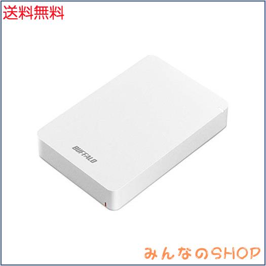バッファロー BUFFALO USB3.1(Gen.1)対応 耐衝撃ポータブルHDD 5TB ホワイト HD-PGF5.0U3-GWHA
