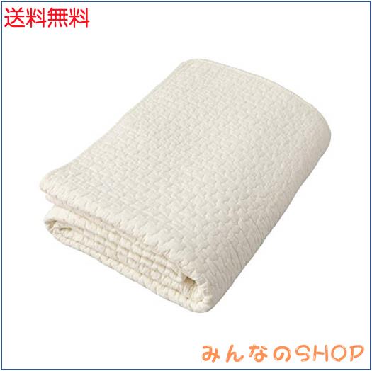 ナイスデイ 敷きパッド アイボリー ワイドキング(200×200cm) mofua (モフア) イブル 綿100% cloud柄 キルティング 洗える 低ホルム 3624の通販は 8,523円