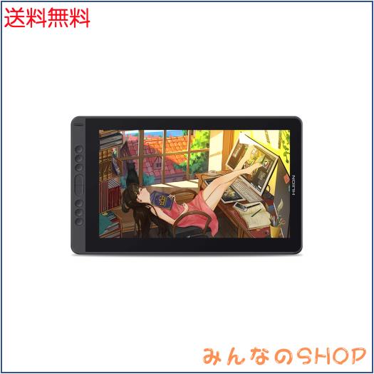 HUION 液タブ Kamvas 13 初めての液晶ペンタブレット スマホで使える 充電不要ペンPW517 8192レベル筆圧感度 傾き検知機能 ショートカッ