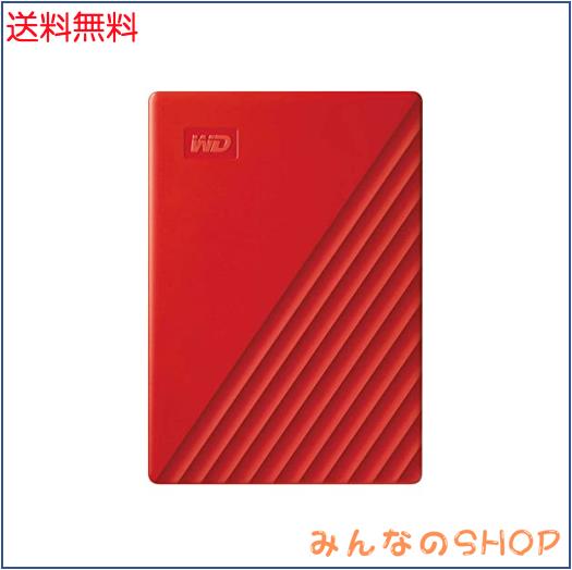 WD ポータブルHDD 5TB USB3.0 レッド My Passport 暗号化 パスワード保護 外付けハードディスク / メーカー3年保証 WDBPKJ0050BRD-WESN の通販は
