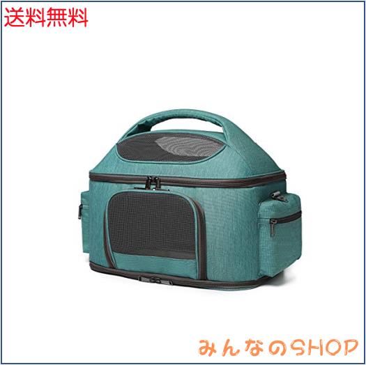 CHINSUKIDA 犬 猫 キャリー ペット キャリーバッグ 大きめ 小型犬 ソフトクレート 折りたたみ可 マット付き 3WAY ショルダー 通院用(グリの通販は