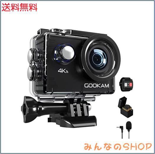 GOOKAM Go2アクションカメラ4K 30fps 20MP解像度 170°広角レンズ 40M防水WiFi搭載  HDMI出力2.4Gリモコン付き防水バッグ付き2x1050mAhバの通販はau PAY マーケット - みんなのSHOP | au PAY  マーケット－通販サイト