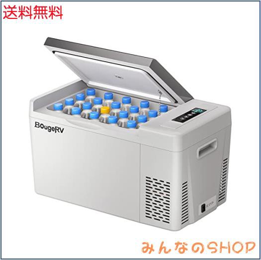 BougeRV 車載用冷蔵庫 22L -22℃〜10℃ コンプレッサー式 DC12V/24V 急速冷凍 省エネ 45W ポータブル冷蔵庫 家庭用 車載用 冷蔵冷凍庫 CR