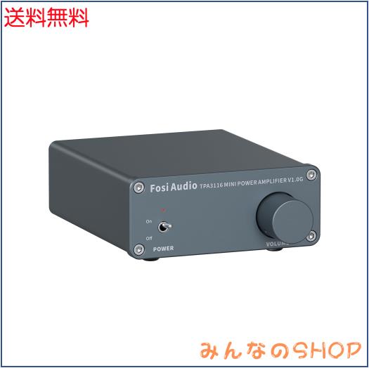 Fosi Audio V1.0 オーディオアンプ2チャンネル ステレオHiFiデジタルアンプ パワーアンプ TPA3116ミニ クラスDアンプ 50 W*2 ホームスピの通販は 9,738円
