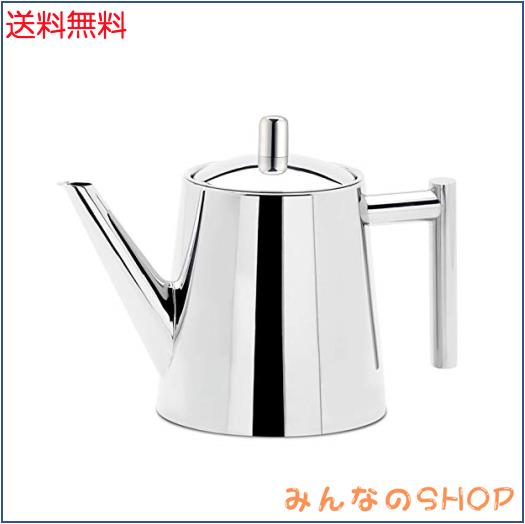 Easyworkz ステンレス鋼 ティーポット 1500ml 茶こし付き 紅茶 「シルバー」