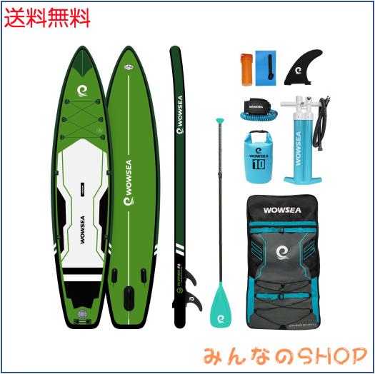 WOWSEA Flyfish F2 SUP サップ アップパドルボード サップボード 12’(365cm)×32”(81.5cm)×6”(15cm) グリーン パドルボード | レーシン