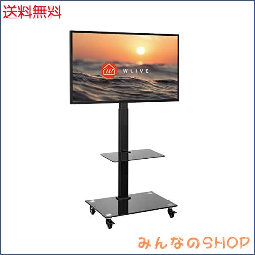 WLIVE テレビスタンド 壁寄せテレビスタンド 30〜65インチ対応 キャスター付き 壁寄せ VESA規格 横100-600mm 縦100-400mm tvスタンド 液