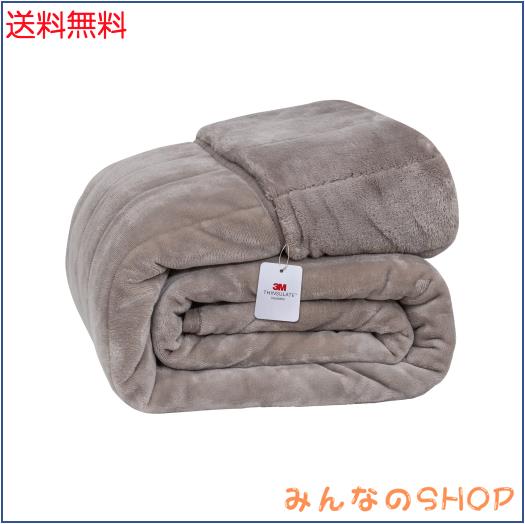 180x200cm VK Living シンサレート毛布 厚手 ダブル 冬用 【SUPER HOT】 フランネル 毛布 2枚合わせ 3Mシンサレート中綿 断熱素材 超極細の通販は
