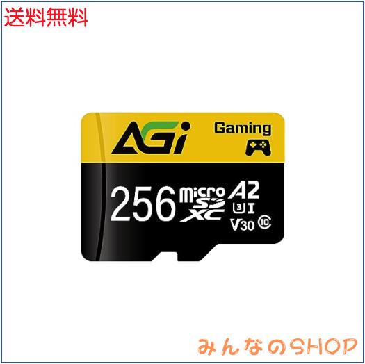 AGI 256GB TF138 MicroSDXC メモリカード A2 U3 V30 4K C10(読み込み・書き込み速度98/70MBs)