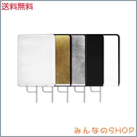 Selens フラッグパネル 45cmx60cm ステンレス製 4-in-1リフレクター+ディフューザーキット 撮影用フラッグ 取り外し快速 スタジオ撮影 写