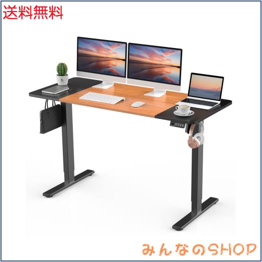 ERGOMAKER 昇降デスク 幅140cm×奥行60cm スタンディングデスク 上下昇降デスク 電動式デスク 昇降式テーブル パソコンデスク 高さ調節可の通販は