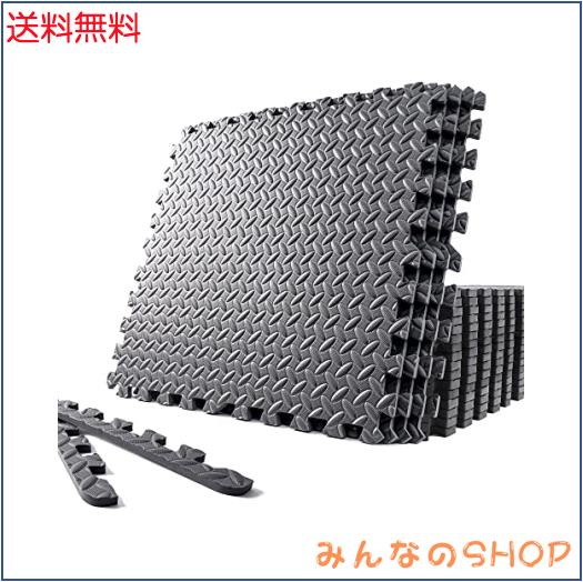 SOLPEX トレーニング ジョイントマット エクササイズマット 防音 衝撃吸収マット ホームジム 大判 ジムマット 58.5cm×58.5cm×1.2cm 6/2