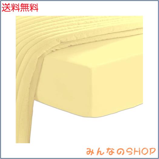 Pizuna ボックスシーツ シングルXLサイズ400スレッドカウント 梳毛ロングステープル綿100％サテン織り洗濯機で洗えるボックスシーツ 1枚