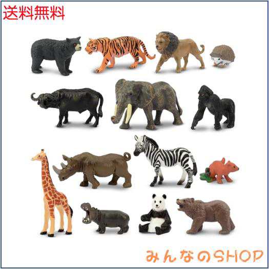 TOYMANY ミニ動物フィギュア 14PCSミニ野生動物フィギュアセット リアルな動物模型 動物園主題 ミニモデル 人気動物 おもちゃ 玩具  誕生の通販はau PAY マーケット - みんなのSHOP | au PAY マーケット－通販サイト