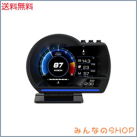 wiiyii HUDヘッドアップディスプレイAP-6は、故障診断、加速テスト、ブレーキテストを備えたすべての車、OBD + GPSモードに適していますの通販は