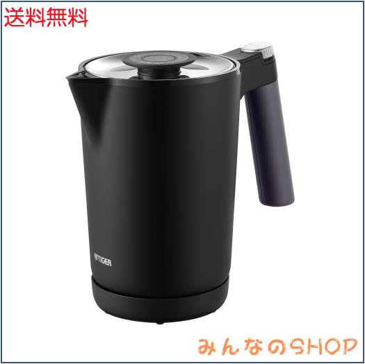 タイガー魔法瓶(TIGER) 電気ケトル 温度調節機能付き 湯沸かし コーヒードリップ ステンレス 1.0L 転倒お湯漏れ防止 カラだき防止 蒸気レ