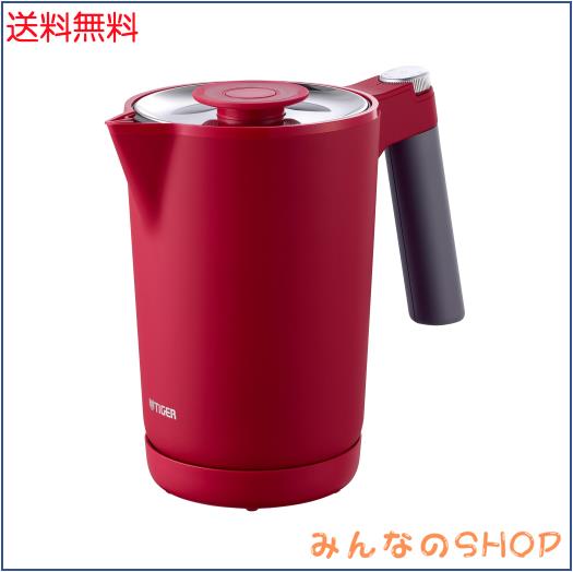 タイガー魔法瓶(TIGER) 電気ケトル 温度調節機能付き 湯沸かし コーヒードリップ ステンレス 1.0L 転倒お湯漏れ防止 カラだき防止 蒸気レ