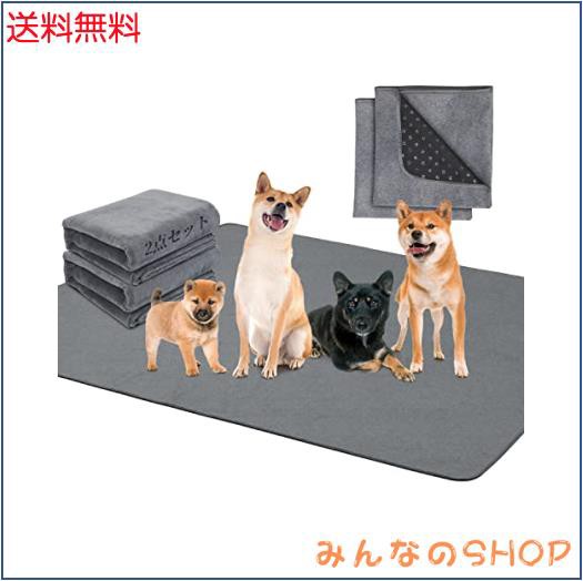【2枚セット】犬 猫用洗えるペットシーツ 繰り返し使える犬用おしっこマット ペットマット 漏れにくさ 噛み耐性 速乾 消臭 介護 制菌 超の通販は