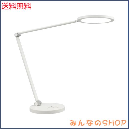 オーム(OHM) デスクライト スタンドライト LED【調光調色＆タイマー機能付】電気スタンド 卓上 ODS-LDC6K-W 06-1850 オーム電機