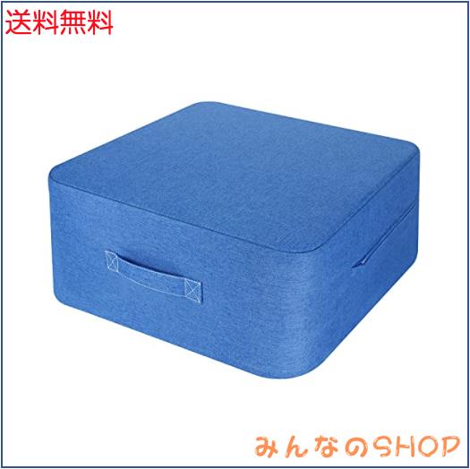 Homwarm トランポリン 室内 大人用 静音 エクササイズ 家庭用 省スペース 外カバー取り外し 洗濯可能 (40x40x15cm, ブルー)の通販は 7,305円